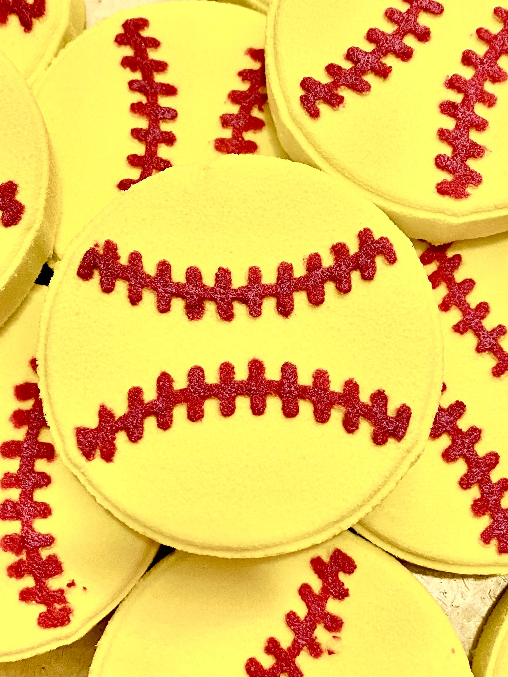 Softball Bath Bomb with Jersey Number